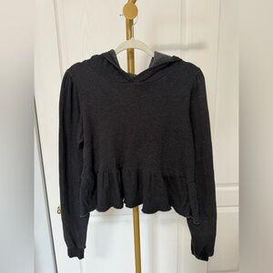 Urban Outfitters Black Peplum Sweater